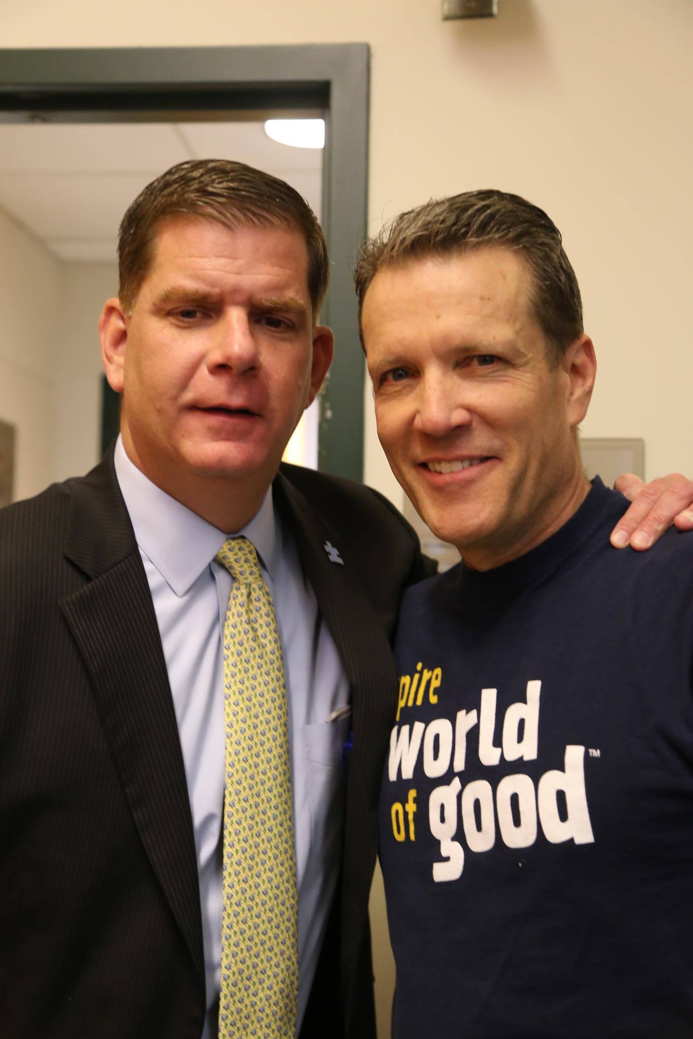 Steve Aveson & Boston Mayor Marty Walsh